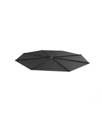 [KSH154-1] Kosmos shade cloth (Rund, BLACK)