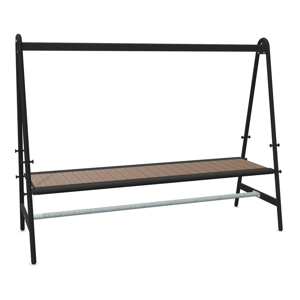 [AMA018-1] AMAi (Hellwood 100% PEFC - Thermally treated wood, Black (RAL9005), No lighting)