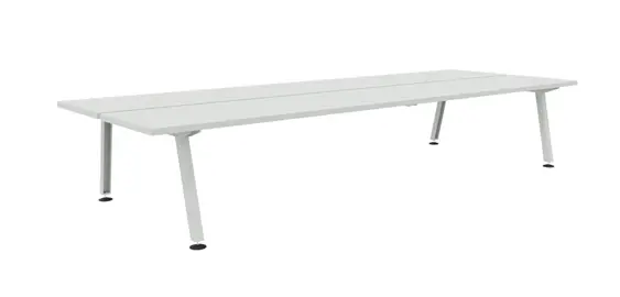 [MAO122] Marina double desk (2 x 5 profielen Breedte : 149 cm, Off White)
