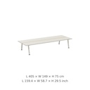 Marina double desk