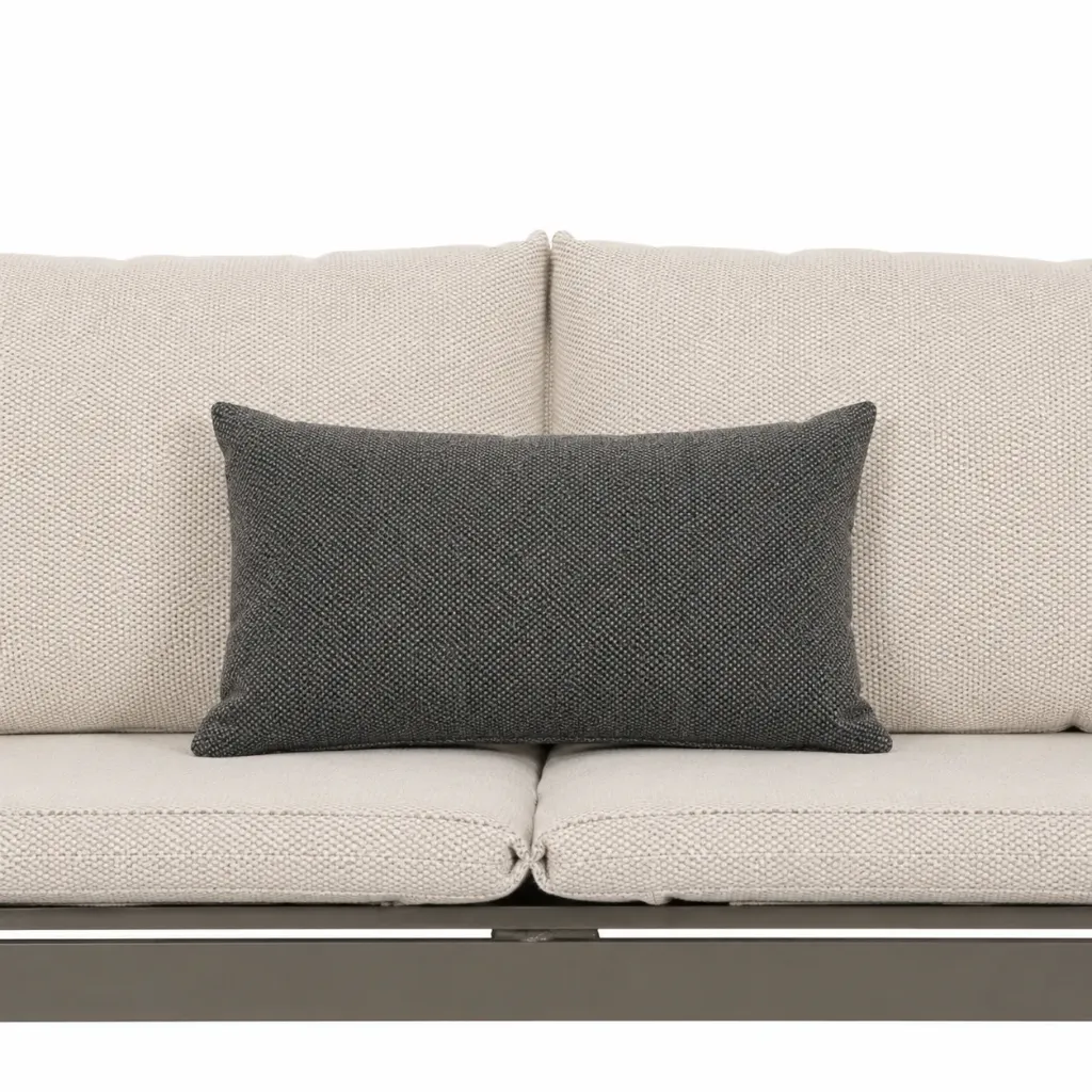 [WAL410] Walrus Lendenkussen (50x30x17 cm) (Dark taupe (Sunbrella® Natté))