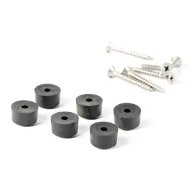 [STI266] Sticks, Füß Schwarz LDPE - 6ST (rubber base)