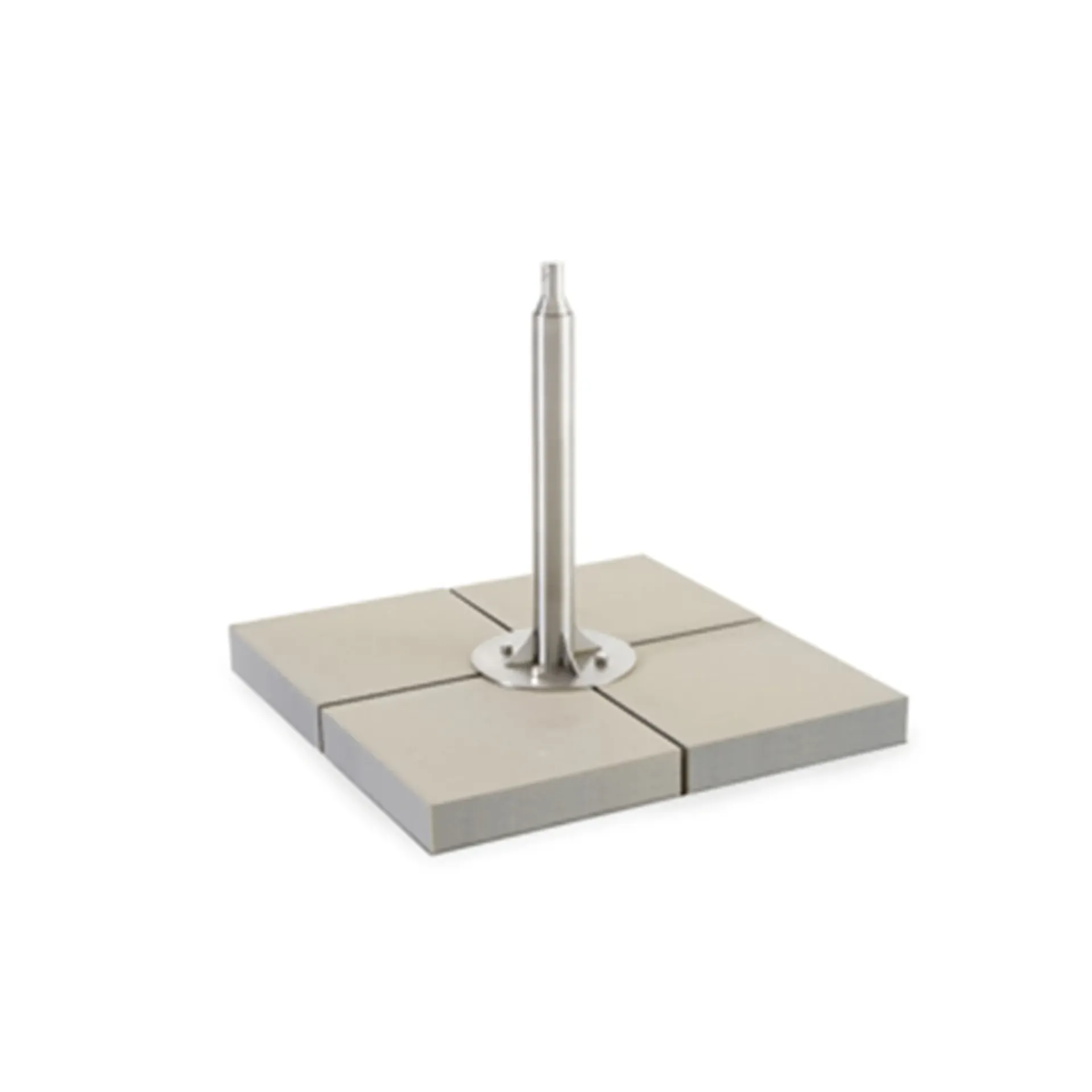 [INU011] Inumbra concrete base (Stainless steel, Pas de roues)