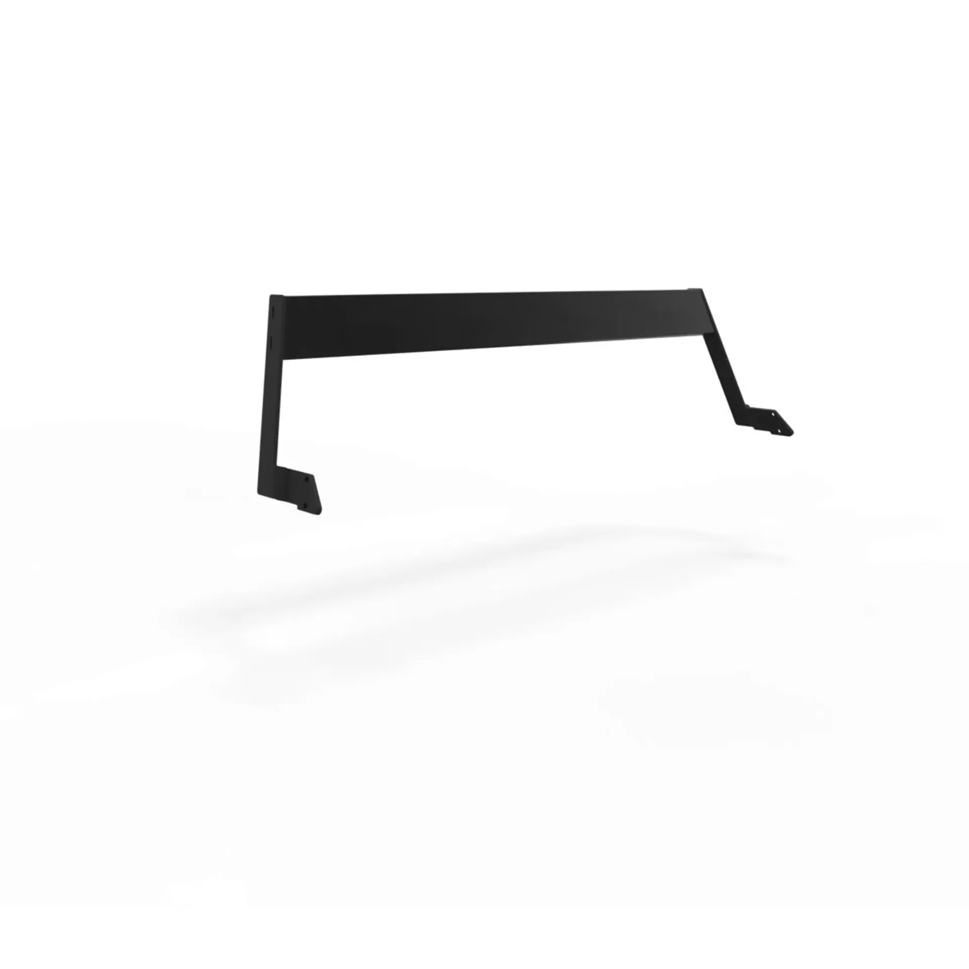 [HOA318-3] Hopper backrest - All Aluminum (6-8 people, L : 238 cm / 93.7", Black (RAL9005))