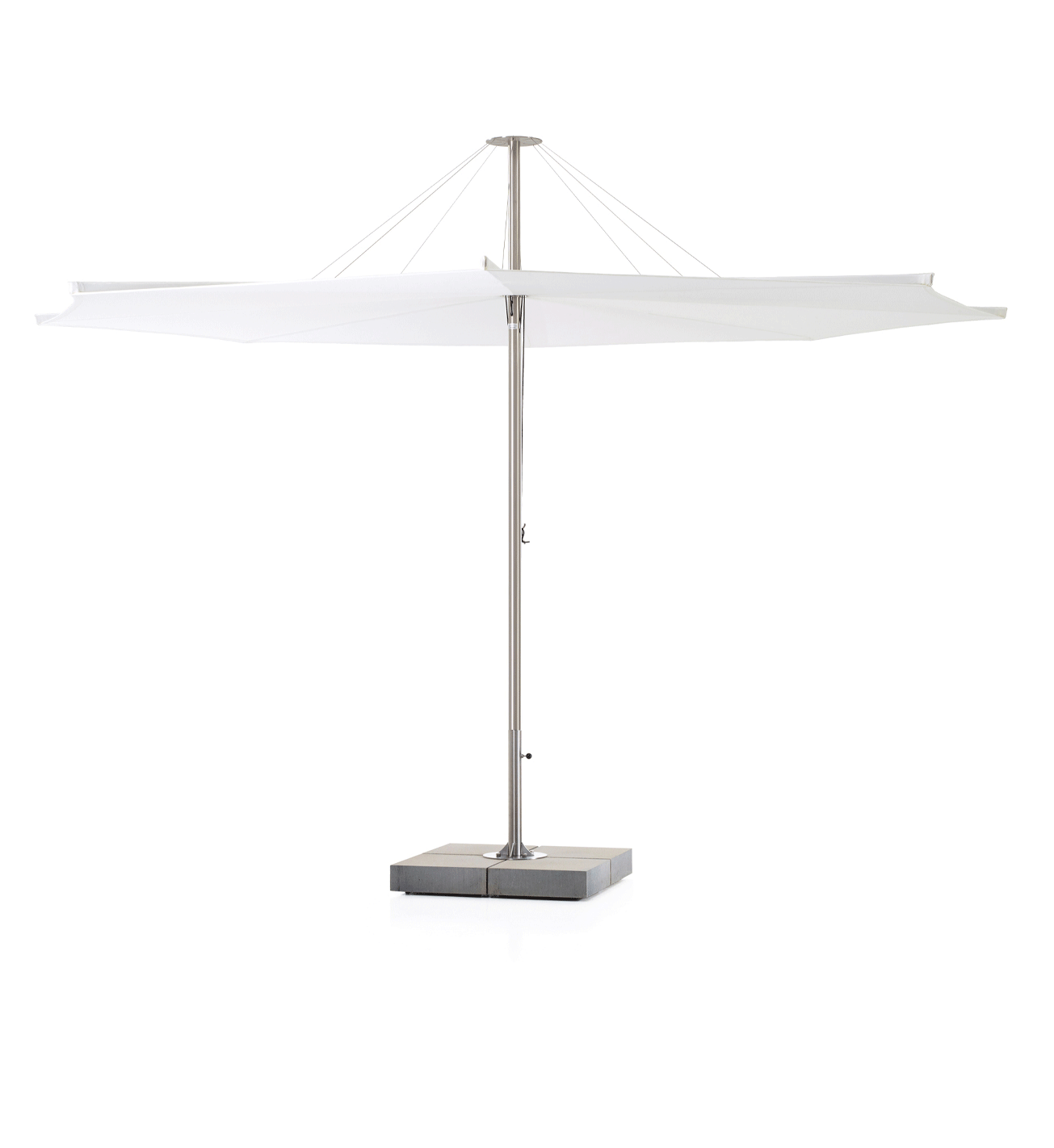 [INI009|ANK331] Inumbrina shade (Through the table (connection piece included), Medium ⌀ 320 cm | 126 in, BLACK)