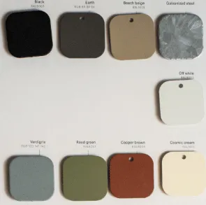 Finish sample chip