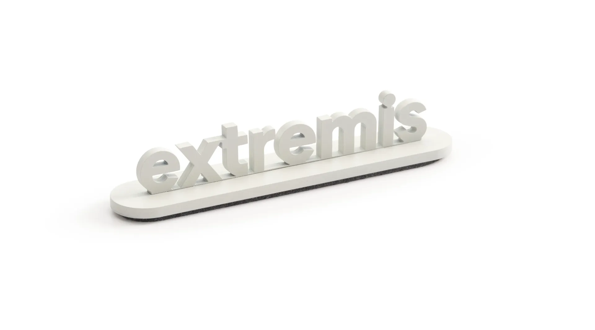 Extremis logo with base & felt protection