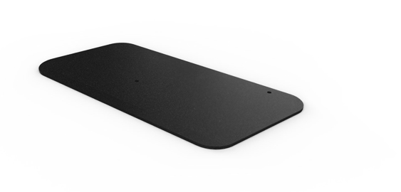 [HOA371] Hopper bench grondplaat (2 stuks/set) (Black (RAL9005))