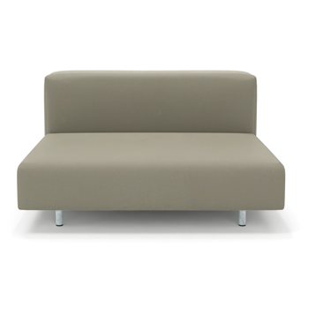 [WAL508] Walrus (Seat width, 110 cm | 43.3 in, Earth, Middle seat, Seating height = 32,5 cm  | 12.8 in with 1 storage pouch & standard galva feet, No side table)